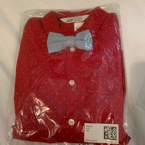 Shirt, bow tie, and pants set!